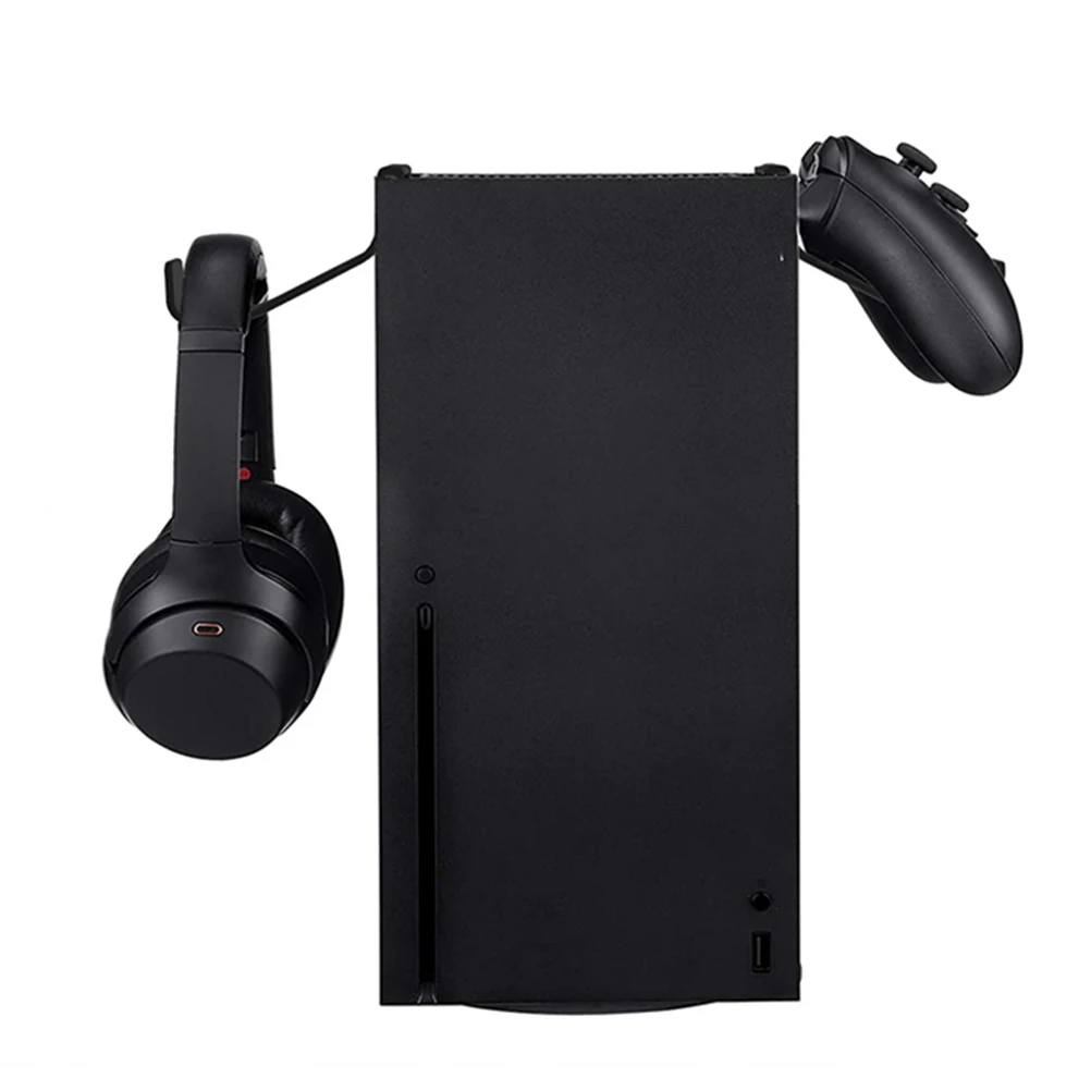 

2Pcs Headphone Hanging Bracket Gamepad Stand ABS Material Durable Universal Headset Holder Simple Installation No Drilling