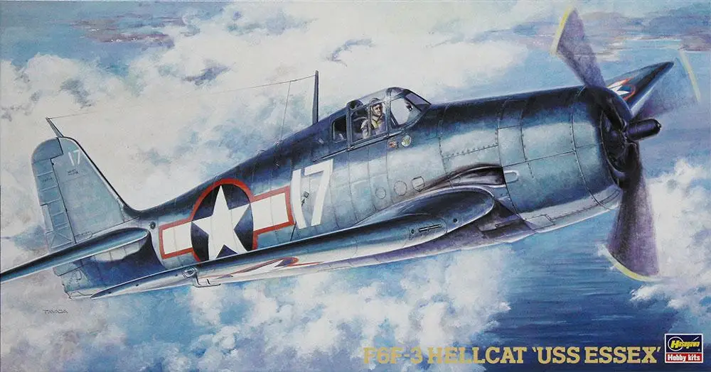 Hasegawa 1/48 F6F-3 Hellcat USS Essex # JT34 09134