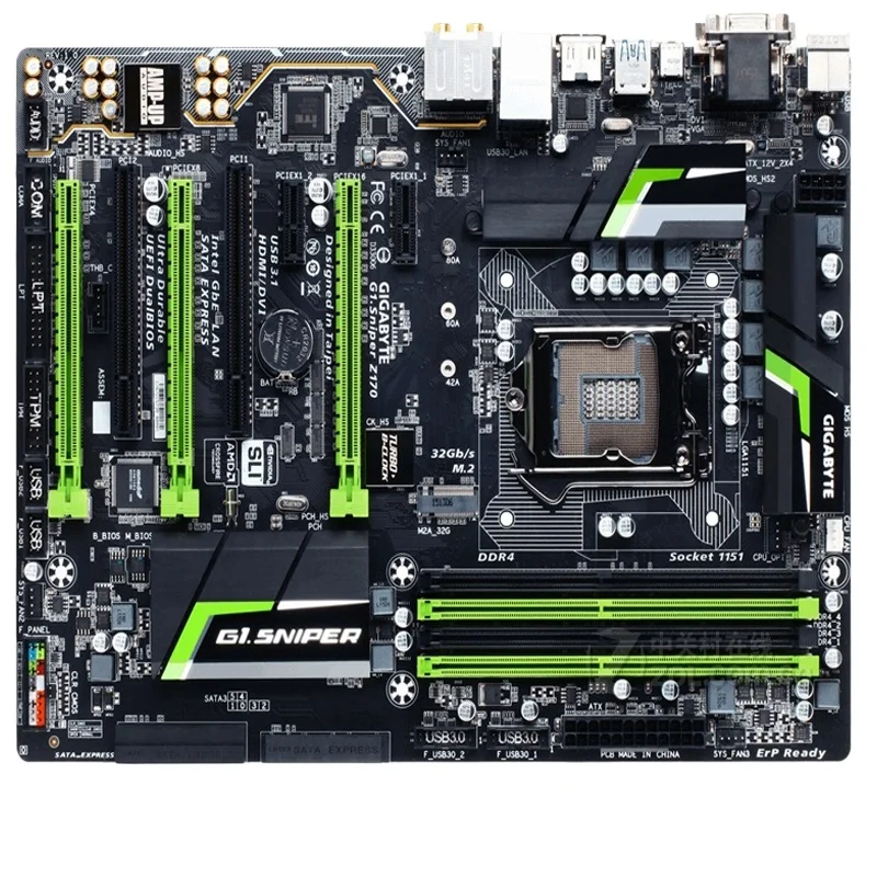 

For Gigabyte G1.sniper Z170 1151 Pin Main Board 67 Generation DDR4 Memory Support M.2