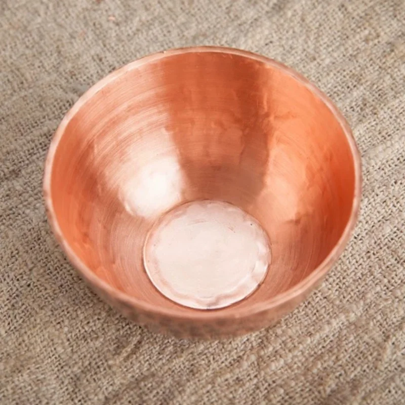 كوب صغير من النحاس النقي مصنوع يدويًا منقوش عليه كوب الفودكا مياه سميكة موسكو البغل 50 مللي كوب شاي مقهى السمور أدوات للشرب هدايا