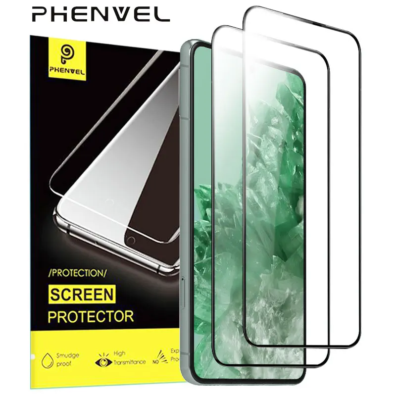 2Pc Safety Cover Screen Protector Protective Glass For Google Pixel 8 8A 7A 5 6 6A 7 4 XL 4A 5A 8 PRO Tempered Glass Film