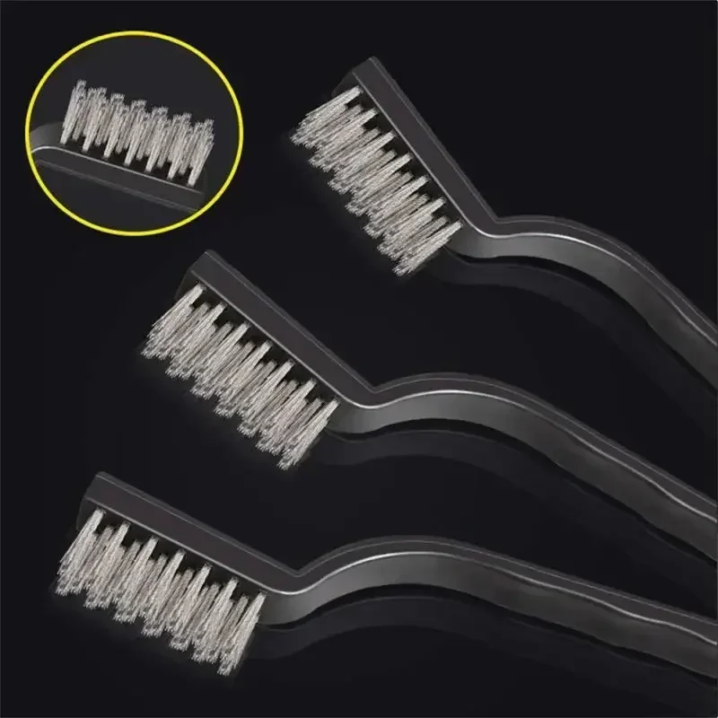 170mm Mini Brushes Stainless Steel/brass/nylon Bursh Paint Remove Metal Scrubbing Polishing Burring Brush Car Wash