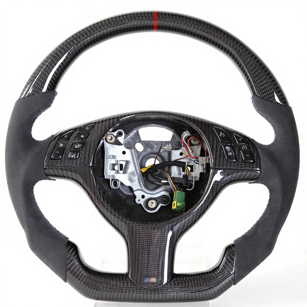 3 Series E46 M3 racing car three-spoke carbon fiber steering wheel assembly upgraded version factory direct sales