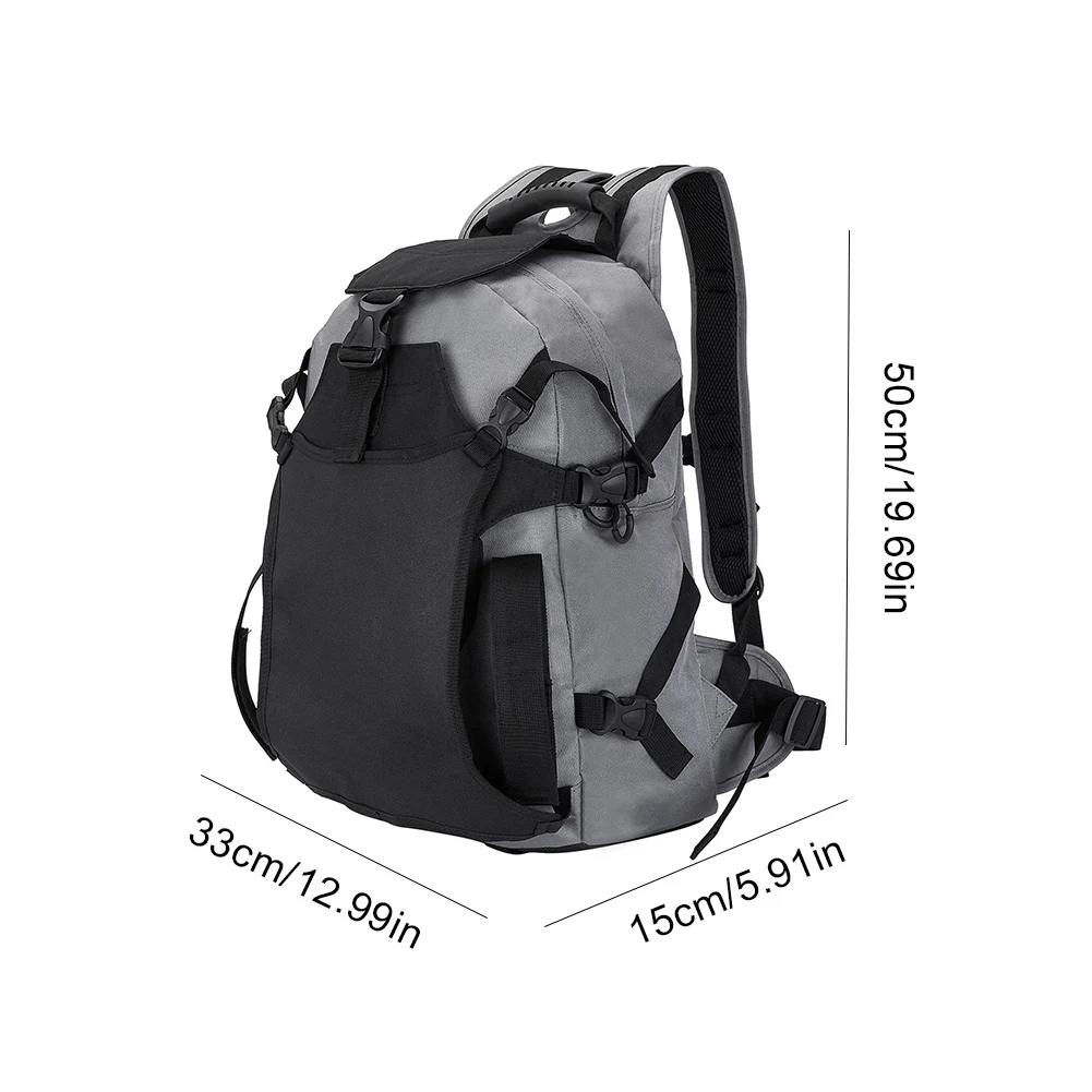 Zaino per scarponi da sci da 30 litri con cinghie di fissaggio regolabili Borsa per casco da pattinaggio Zaino da sci impermeabile Accessori per lo sci