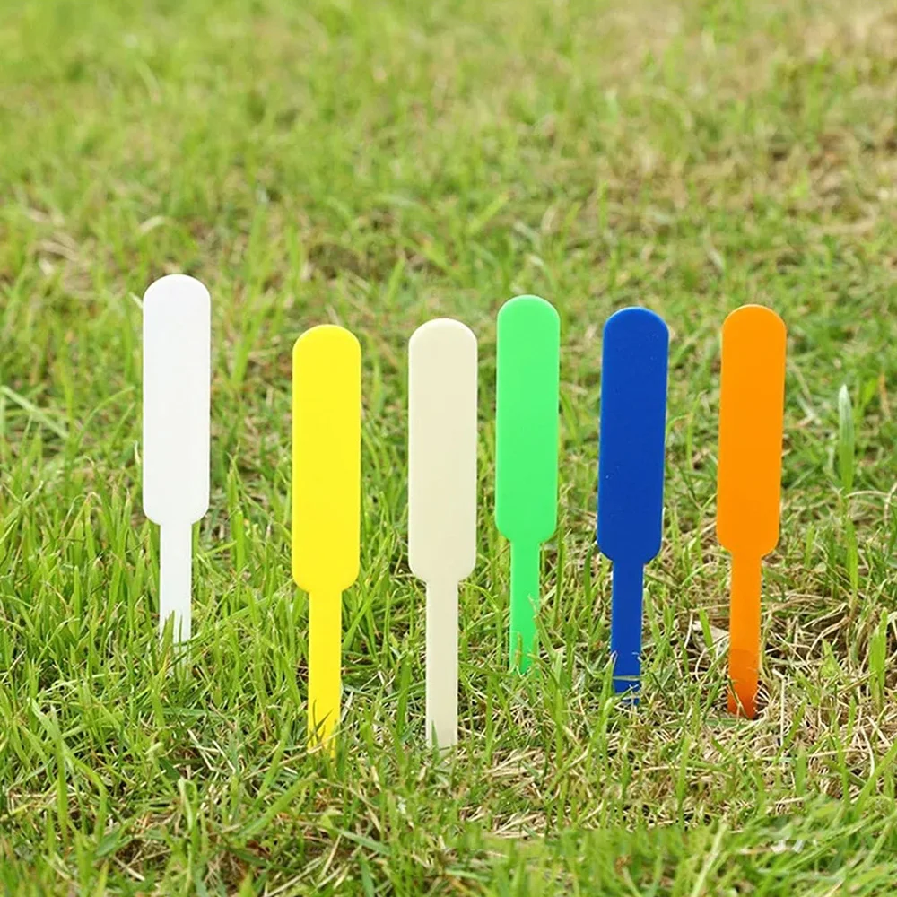 100PCS Waterproof Garden Plant Tags Plastic Labels for Flowers Herbs Bonsai Marker Pot Seedling Sign Mark DIY Planter Decor Tool