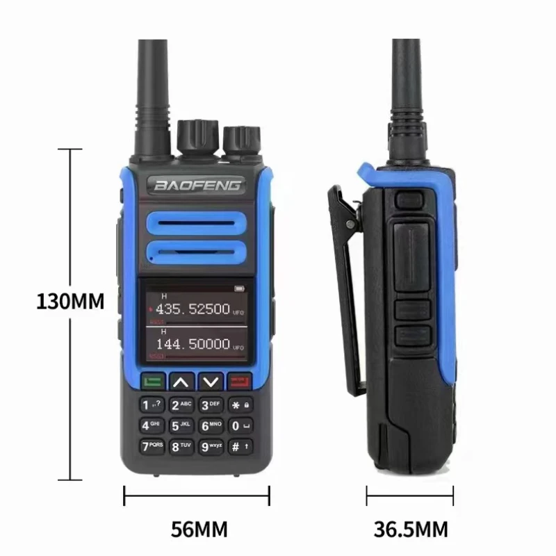 Baofeng-walkie-talkie BF-1802L, banda completa uv de un botón a la frecuencia, de tres bandas TYPE-C, NOAA, largo alcance, autoconducción al aire