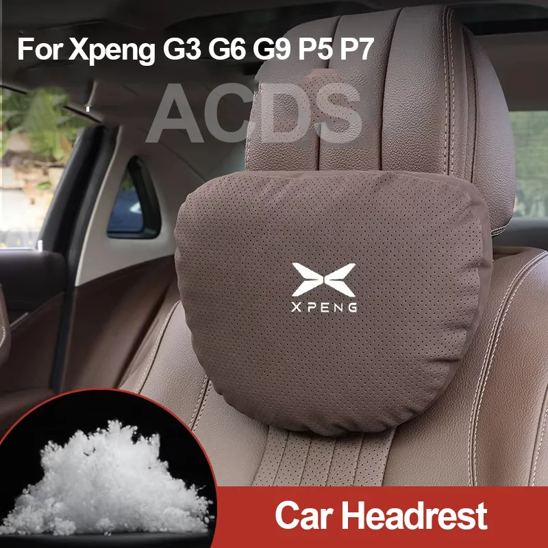 

for Xpeng xiaopeng G6 G9 P7 G3 G3i P5 Car Headrest Lumbar Pillow Original Neck Pillow Cushion Interior Decoration Accessories