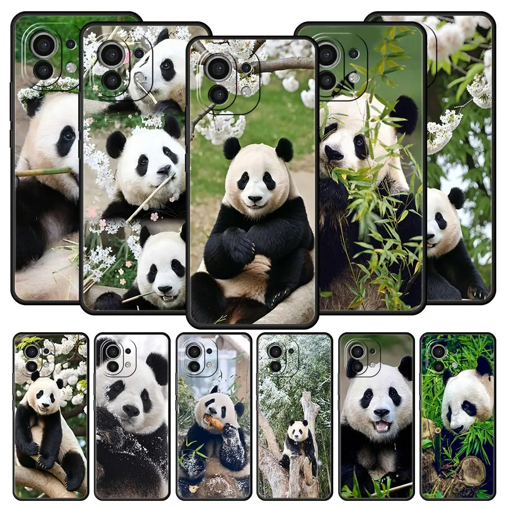 Phone Case For Xiaomi Mi 15 14 13 12 11 Lite 14T 13T 12T 11T Pro Poco X6 X5 M3 X3 Pro F5 F4 Cover Fubao panda