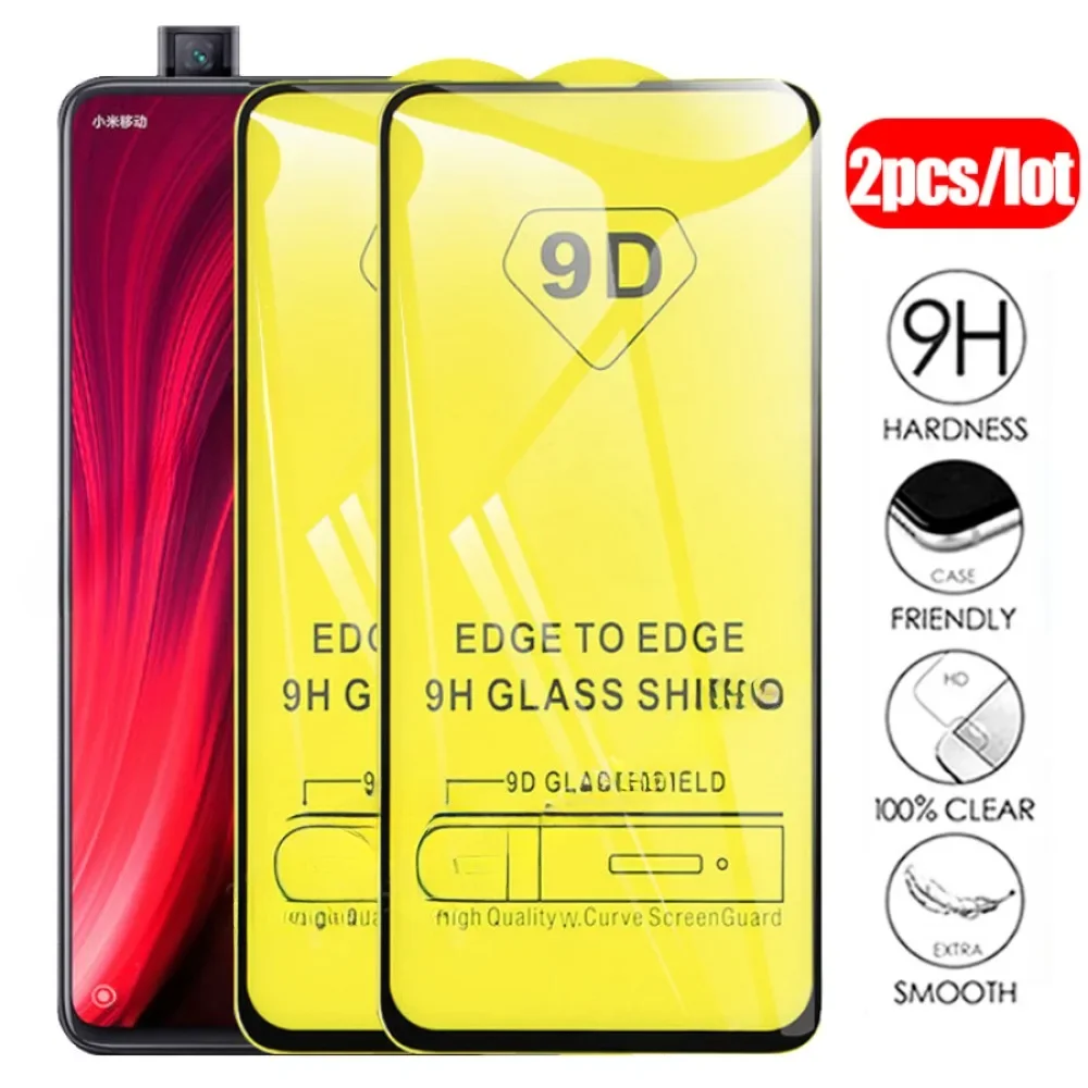 2pcs 9D Full Glue Tempered Glass For Xiaomi Mi 9T 10T 11T Pro Screen Protector for Xiaomi 9 SE 11i 11 Lite 10 T Tempered Glass