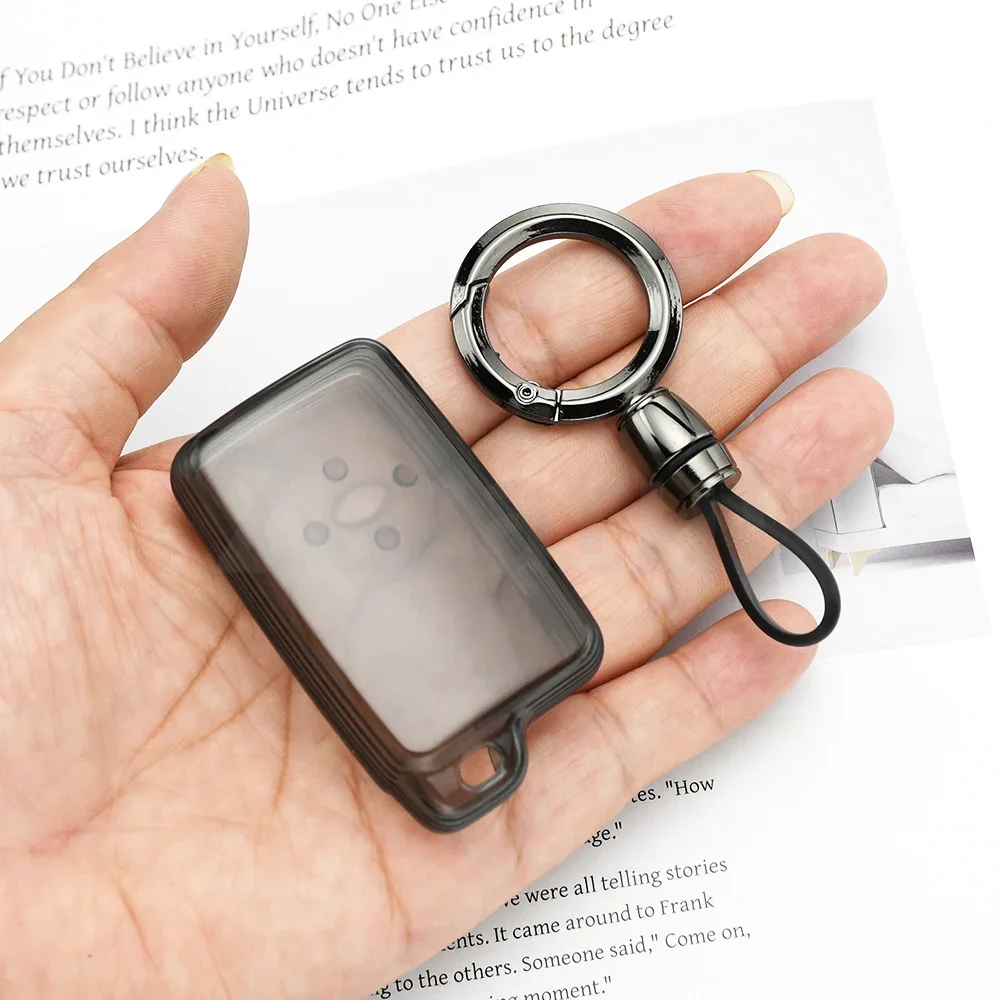 TPU Car Key Case Cover Remote Fob Shell Key Holder for Toyota RAV4 2008 Premio Auris Rukus Vanguard Estima Alphard Vellfire