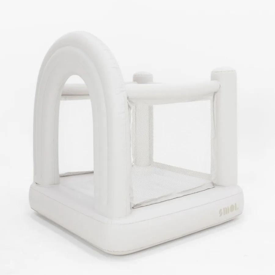 미니 레인보우 에어바운스, 실내 놀이용 점핑 하우스, 유아 및 어린이(3-6세)용 바운시 캐슬, 간편 설치 및 보관