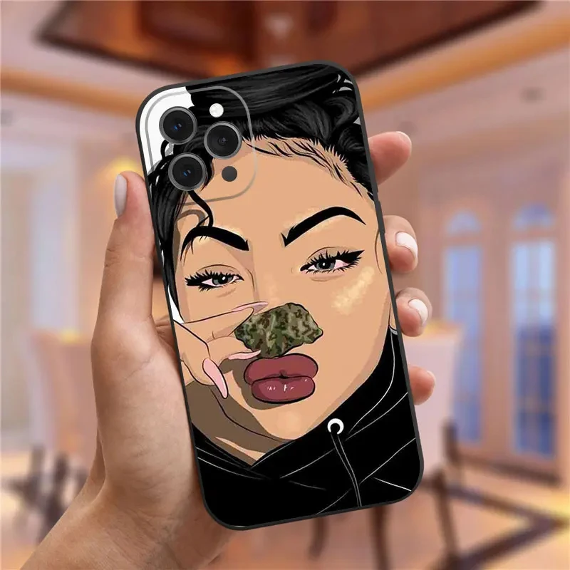 Fashion Girls Phone Case for iPhone 15 14 13 12 11 Pro Max Case Coque for iPhone XR X XS Mini SE 7 8 Plus Cover Shockproof Funda