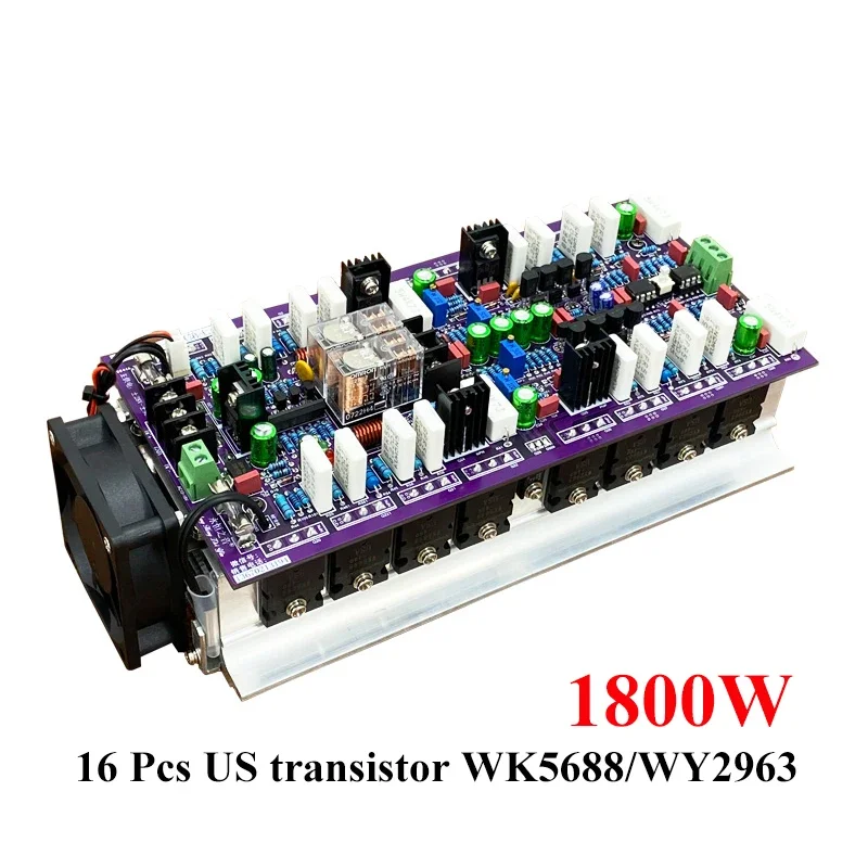 

960w*2 4Ω 2-channel Power Amplifier Board Can Bridge Mono High Power 16Pcs Us Transistor WK5688 WY2963 Sweet Voice HIFI Audio