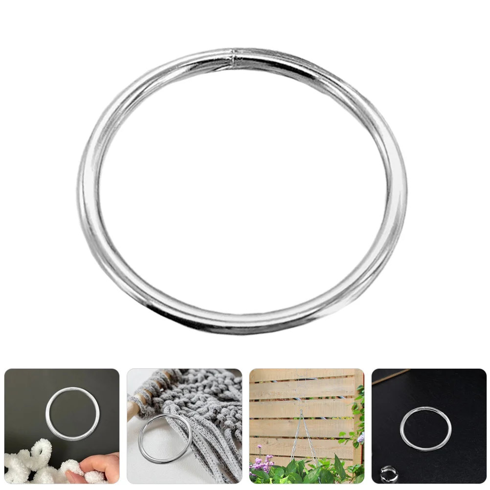 

20Pcs Iron Rings Metal Hoops Versatile DIY Craft Macrame Dreamcatcher Floral Wreath Frame for Home Garden Decor