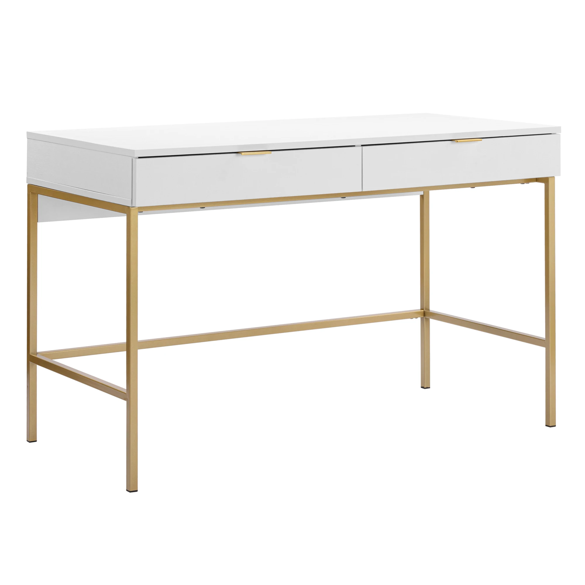 ！@Combohome Wood Office Desk Modern Natural Real Wooden Computer Desk Table with Legs for Home Office