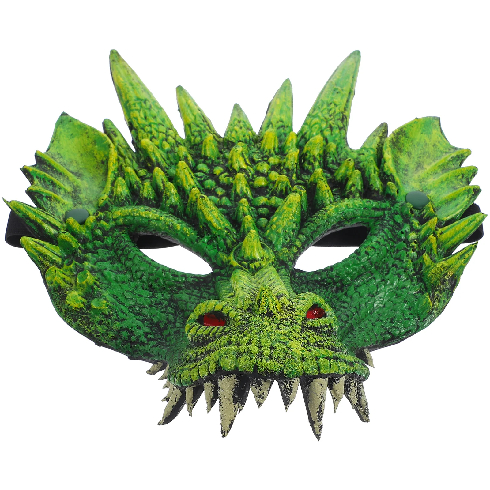 Dragon Mask Cosplay Costume Prop Mask Dress-up Face Cover Accessory Photography Props for Masquerade Party Carnival Performance