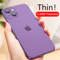 Ultra Thin Original Matte Bumper Case For iPhone 16 15 14 13 12 11 Mini Pro XS Max XR X 8 Plus Shockproof Camera Protector Cover