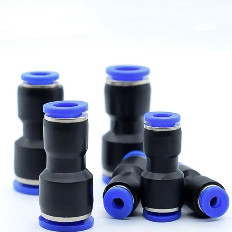 5-20pcs Plastic Pneumatic Fittings Water Pipe Connector Tube Release Joint Push in Hose Air Hose Quick Couplings 4/6/8/10/12mm