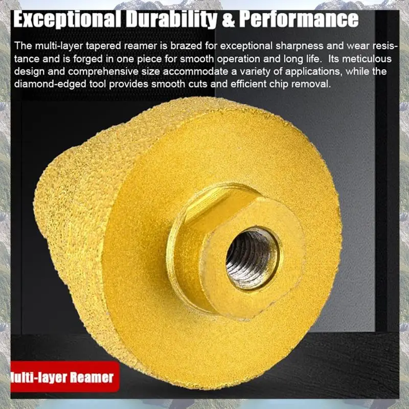 

2025 Trend 20-35-50Mm Diamond Chamfer Drill Bit Angle Grinder Saw M10 Thread For Enlarge Marble Tile Masonry Concrete Porcelain