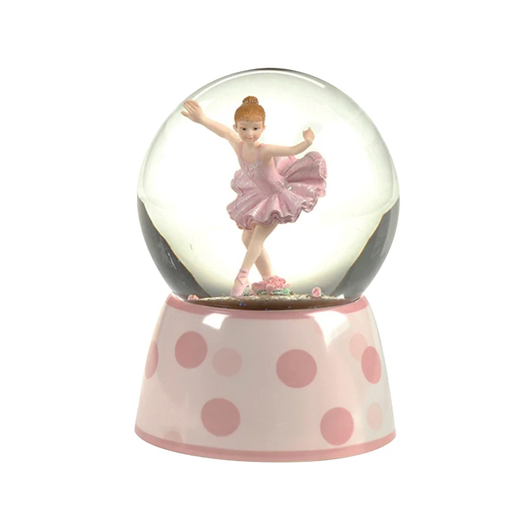 

Resin Dancing Figurine Cheap Ballerina Sculpture Snow Globe