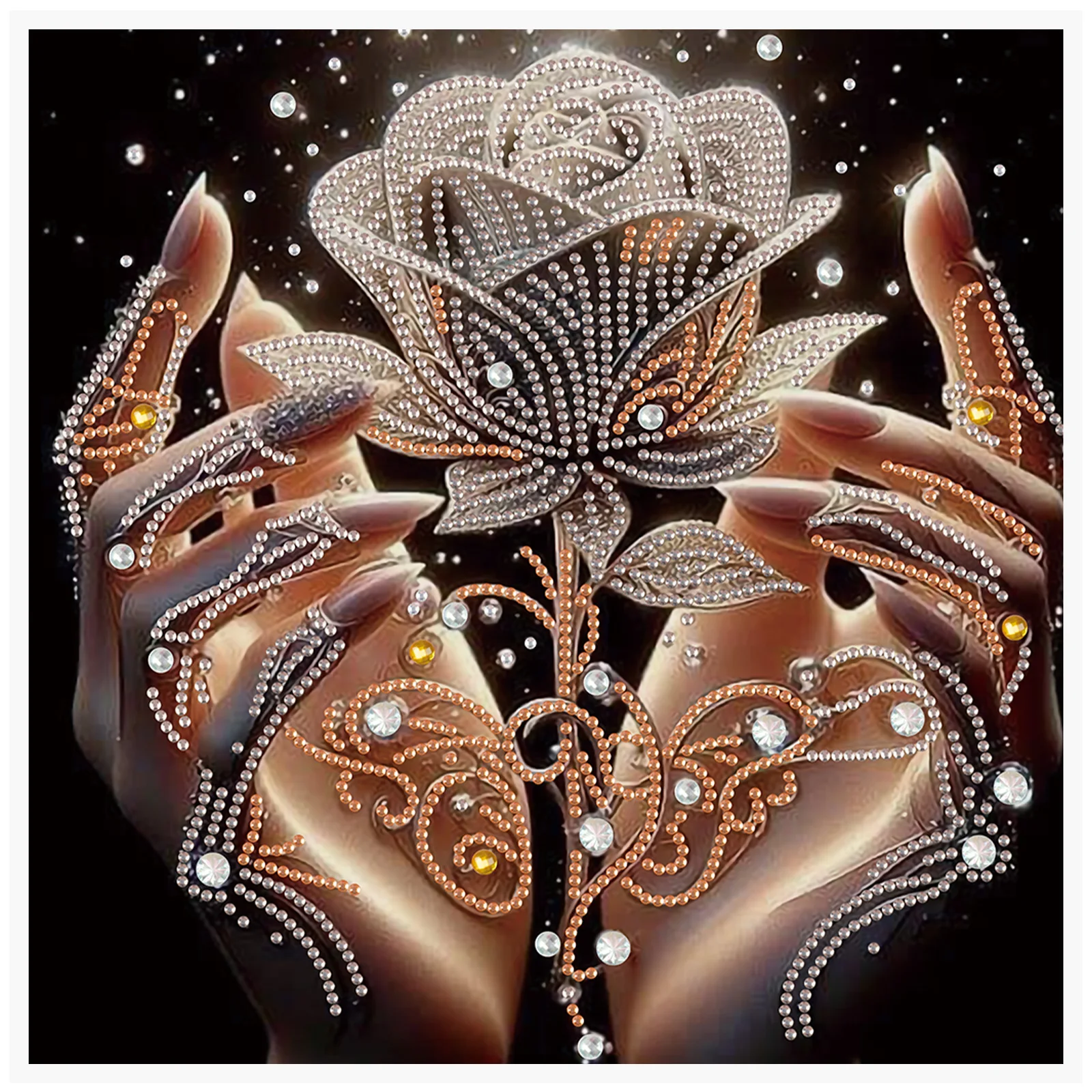 

Наборы алмазов специальной формы для начинающих и взрослых, наборы для рисования со светящимися розами и бриллиантами для украшения стен дома, подарок