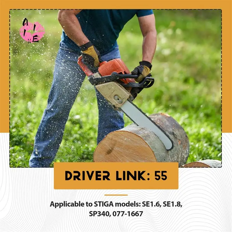 

A11E-16-дюймовая направляющая цепной пилы с 3 цепями для STIHL 009 012 021 E180 MS180 MS190 MS250