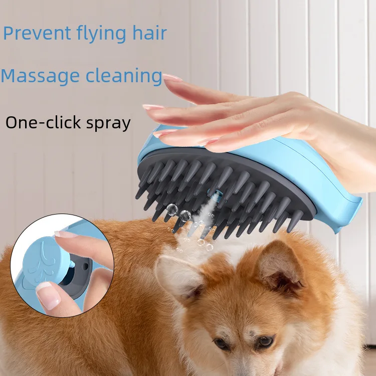 Cat and Dog Pet spray massage comb one-click spray bath hair removal one-click spray whale hair removal pet supplies Knife