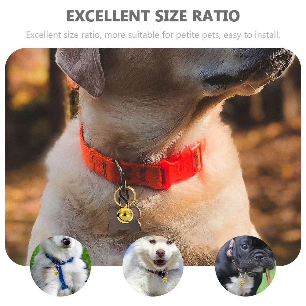 

16Pcs Copper Jingle Bells DIY Pet Hanging Bells Decorative Christmas Pendant Bell for Collar Keychain Pet Hanging Bell