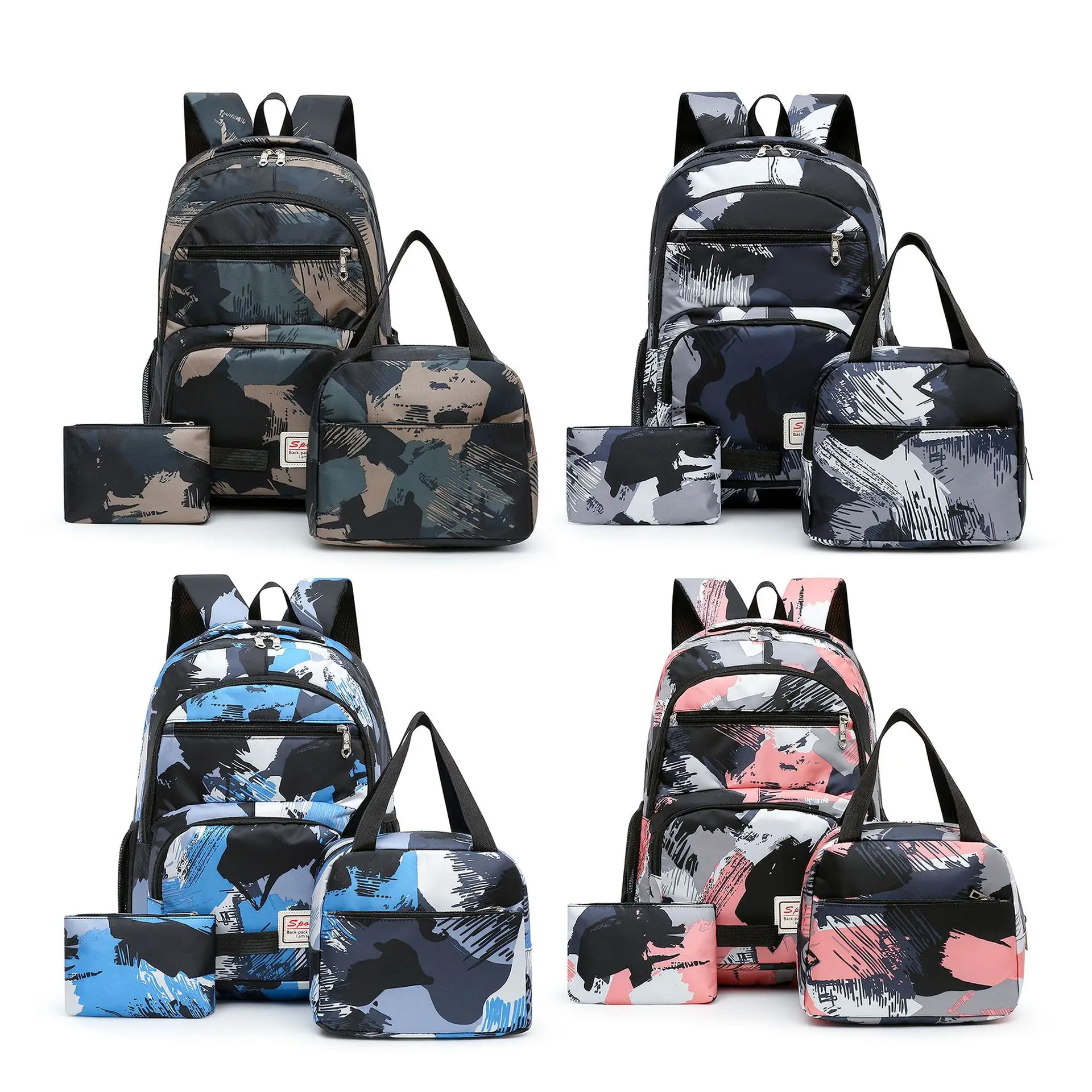 3 pz/set bambini zaino zainetto scuola primaria studente astuccio ragazzo ragazza spalla zaino bambini zainetto regalo