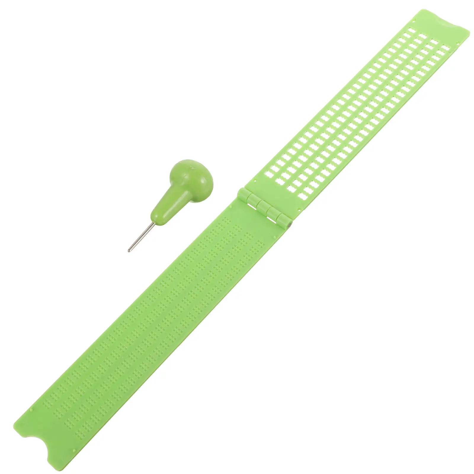 1 Set Plastic Writing For Blind Lightweight Braille Fingerboard Kit Durable Braille Writing Plate Stylus Tool Health Care - view 5