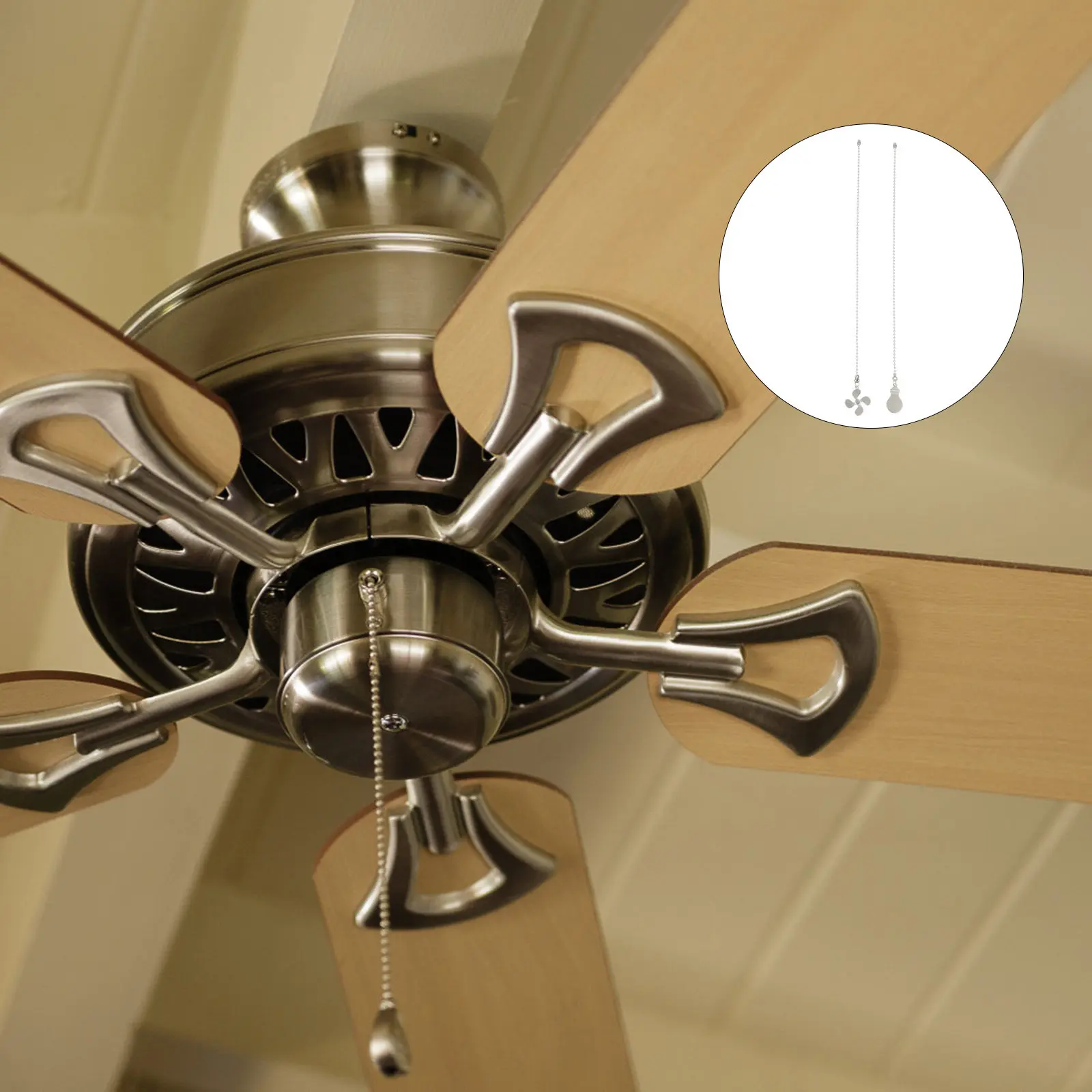 

2 шт. удлинительные цепочки для потолочных вентиляторов и люстр, сменные детали, цепочки для вентиляторов и люстр