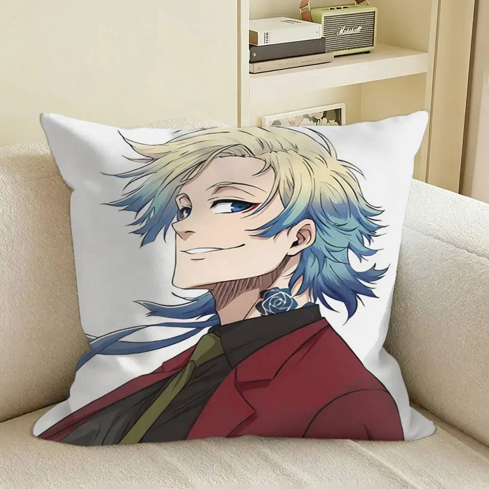 FootballAnime Michael Kaiser Blue LOCK Square Sofa Pillow Cover Solid Color Living Room Home Decor Cushion Case view 5