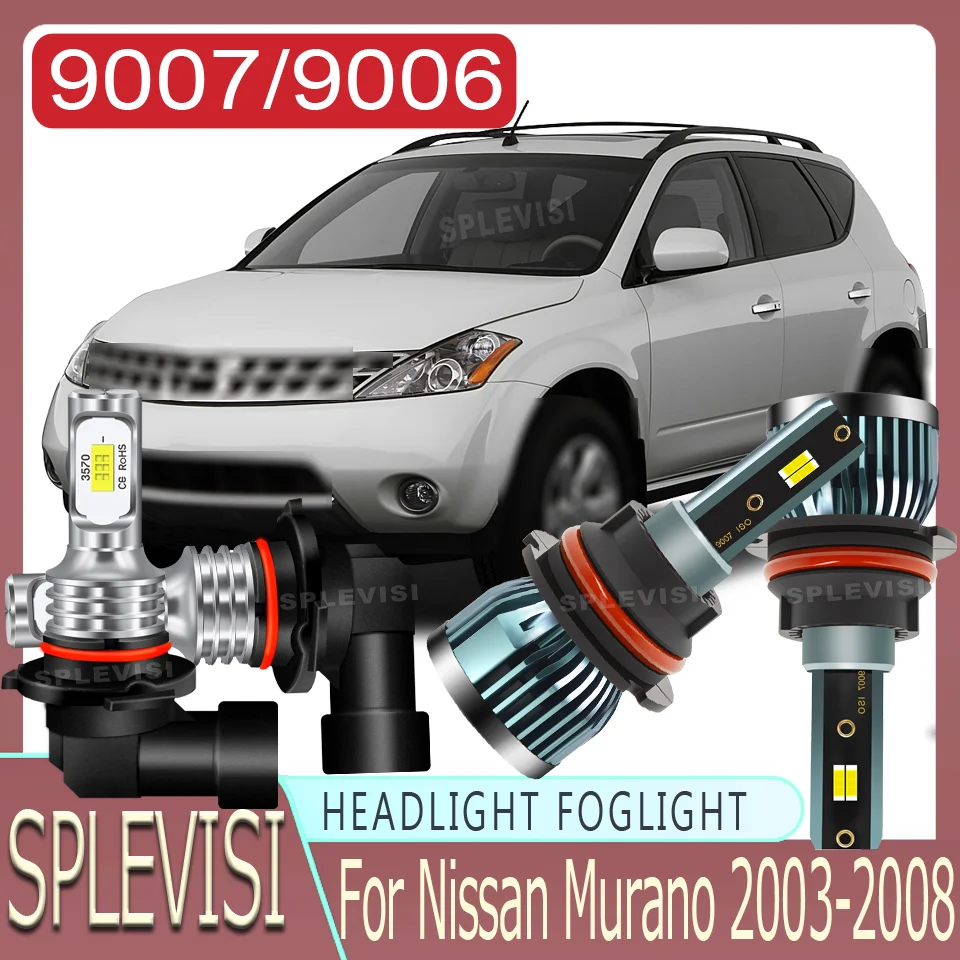 

Easy Fit All-Weather Protection LED Headlight foglight Dustproof Construction For Nissan Murano 2003 2004 2005 2006 2007 2008