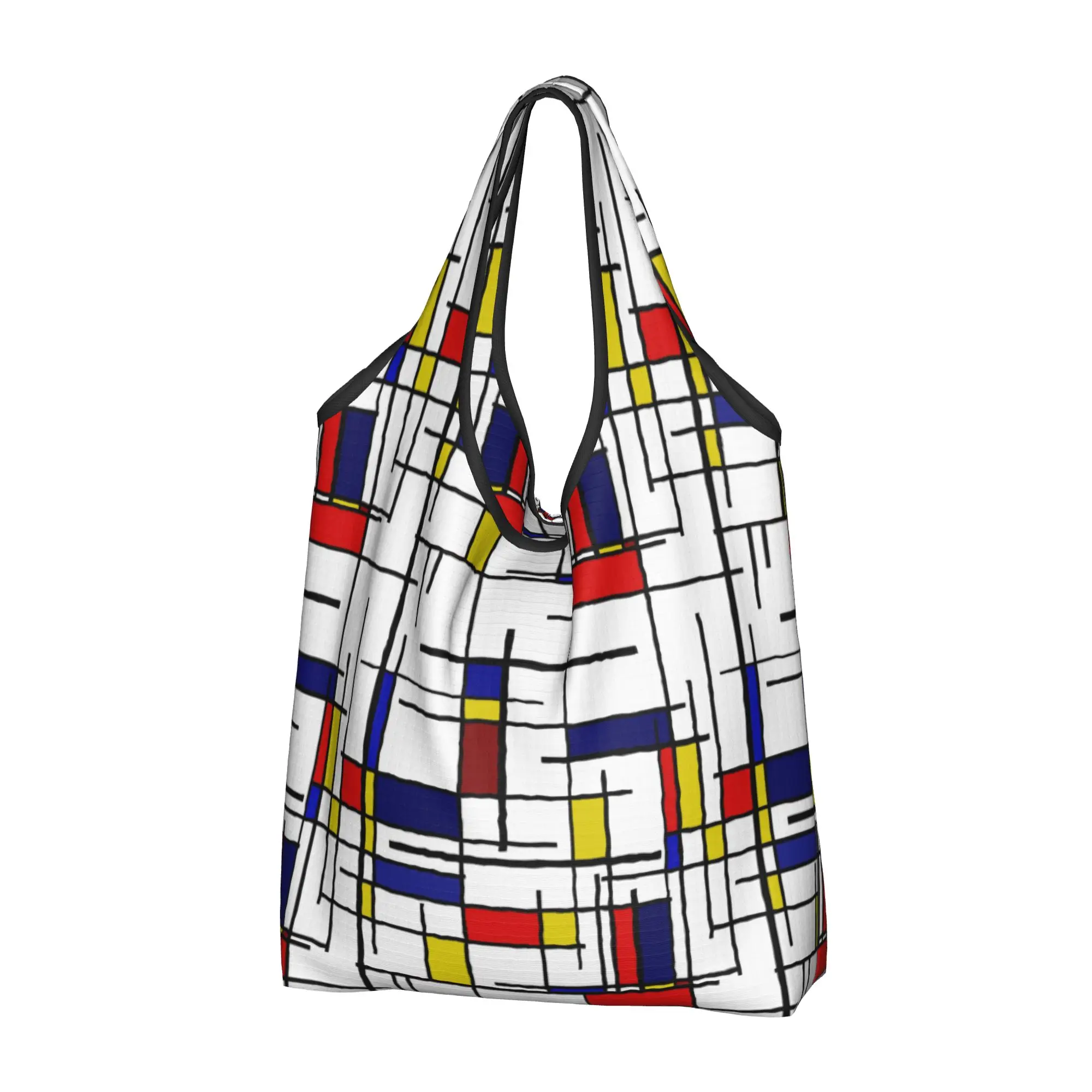 sacola-de-compras-reutilizavel-com-arte-minimalista-mondrian-sacola-feminina-portatil-com-arte-colorida-sacolas-de-compras