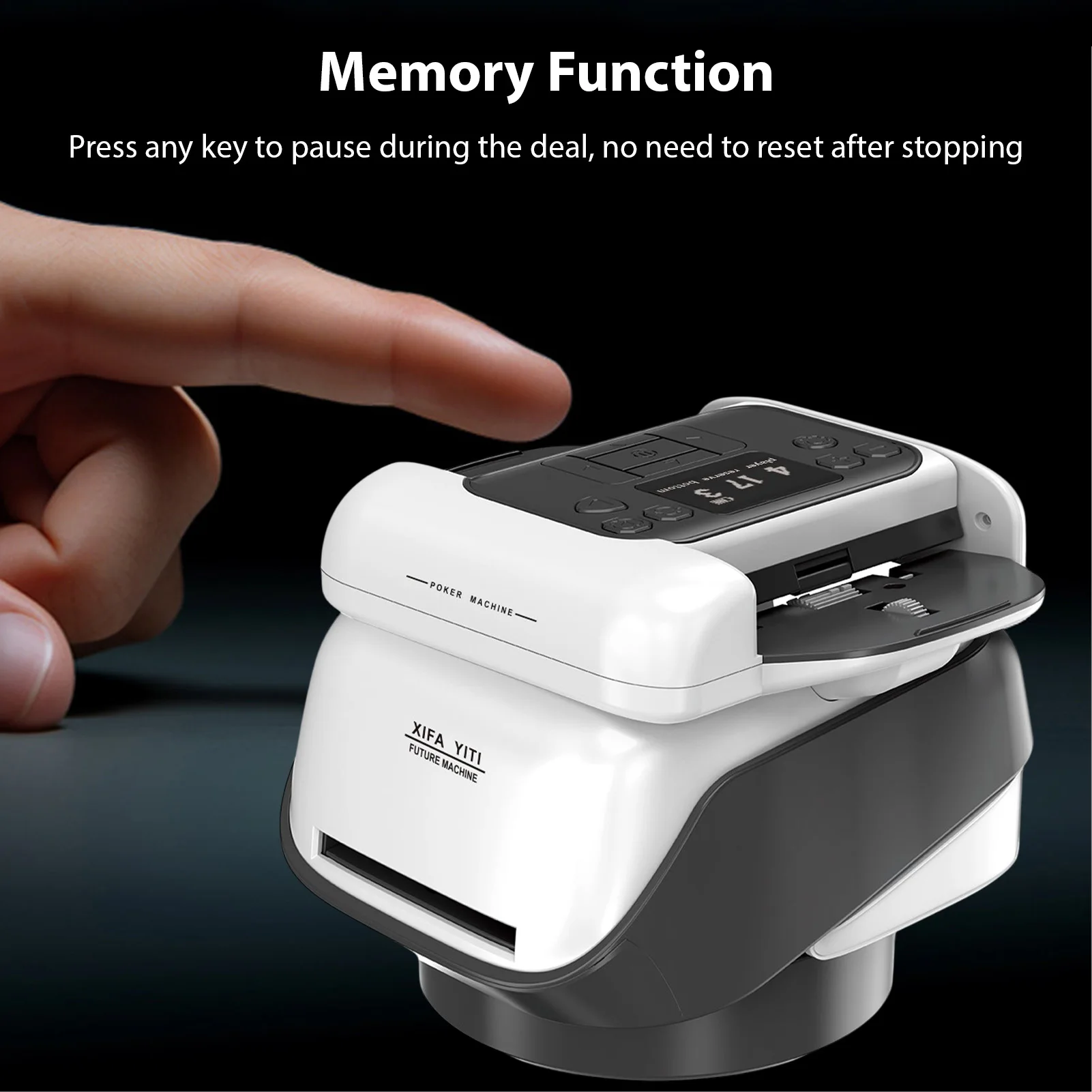 

Вращающиеся на 360 градусов 2-дельные электрические устройства для перемешивания карт казино, перезаряжаемые шнуры, автоматическая машина для перемешивания карт и дилера 2-в-1