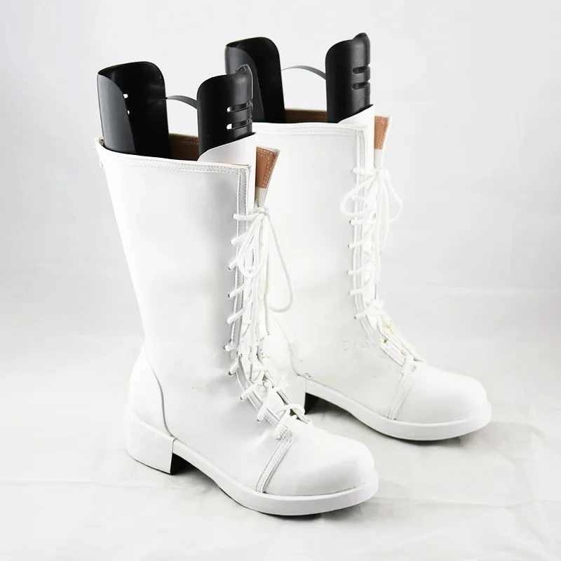 Anime Cells at Work! Haemocyte 8787 White Blood Cell Custom Made Cosplay Boots Shoes Halloween Props