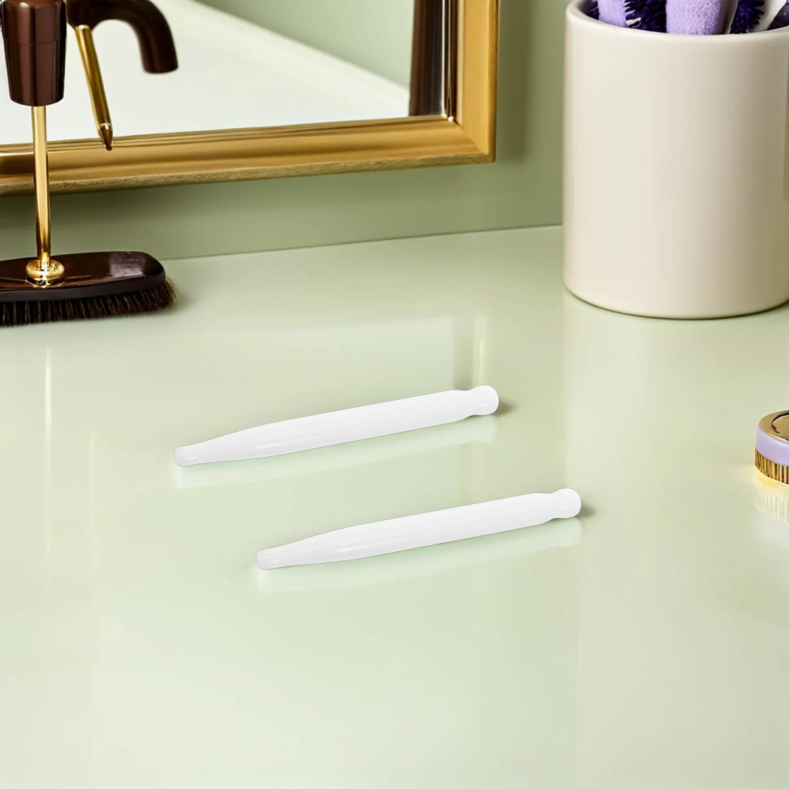 

4pcs White Jade Massage Stick Natural Stone Gua Sha Tool For Face Contouring Wrinkle Reduction Deep Tissue Relief Trigger Point