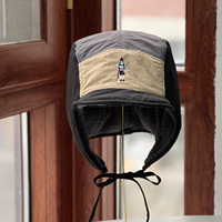 Winter Skiing Warm Hat For Men And Women Soft Comfortable Thickened Plush Hat With Earmuff Vintage Color-blocking Design Caps