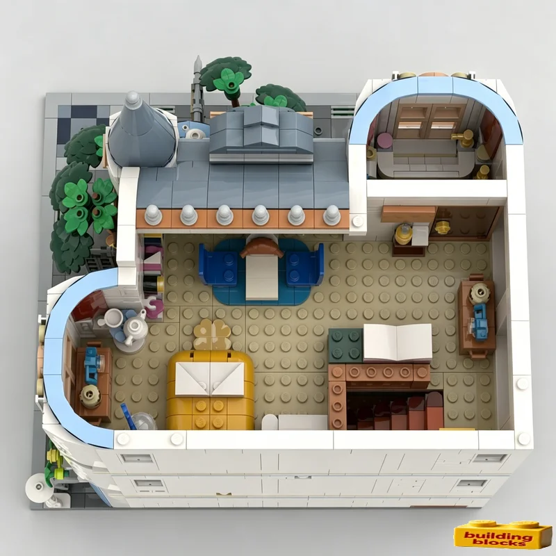 NEU 3009 Teile Eckburg Modular – Moc Modular Building Street View Bricks Bewertung und Preis