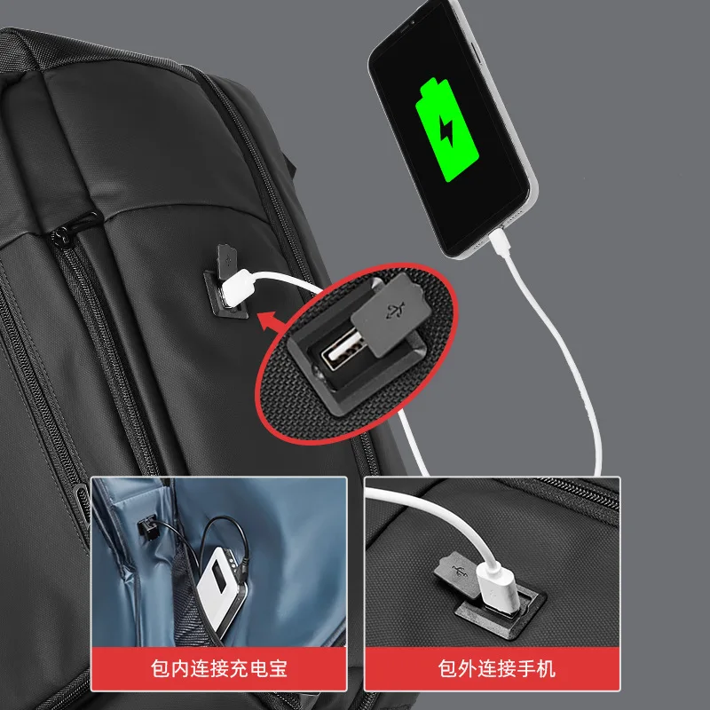 Large capacity business travel bag, computer multifunctional backpack