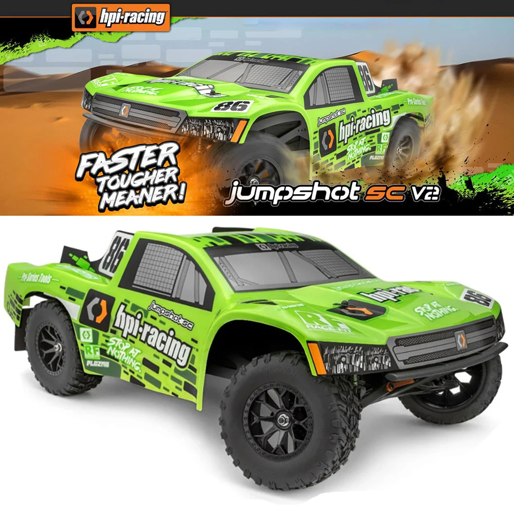 

HPI RACING Jumpshot SC V2 160261 2WD RTR 1/10 RC Electric Remote Control Model Car Desert Truck Adult Children's Toys