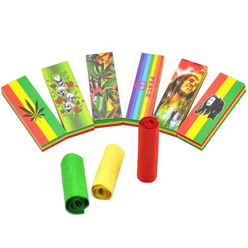 6 Booklets Mix Rolling Filter Tip Natural Unrefined Tips For rolling paper Smoking accessories