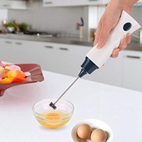 A64E Handheld Electric Coffee Mixer Frother Automatic Milk Beverage Foamer Cream Whisk Cooking Stirrer Egg Beater With Cover