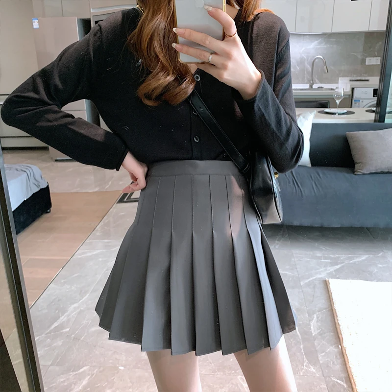 Pleated Skirts for Women,Mini Skirt with Shorts Underneath,High Waist,Preppy Style, Kawaii, Japanese School Uniform,Plus Size