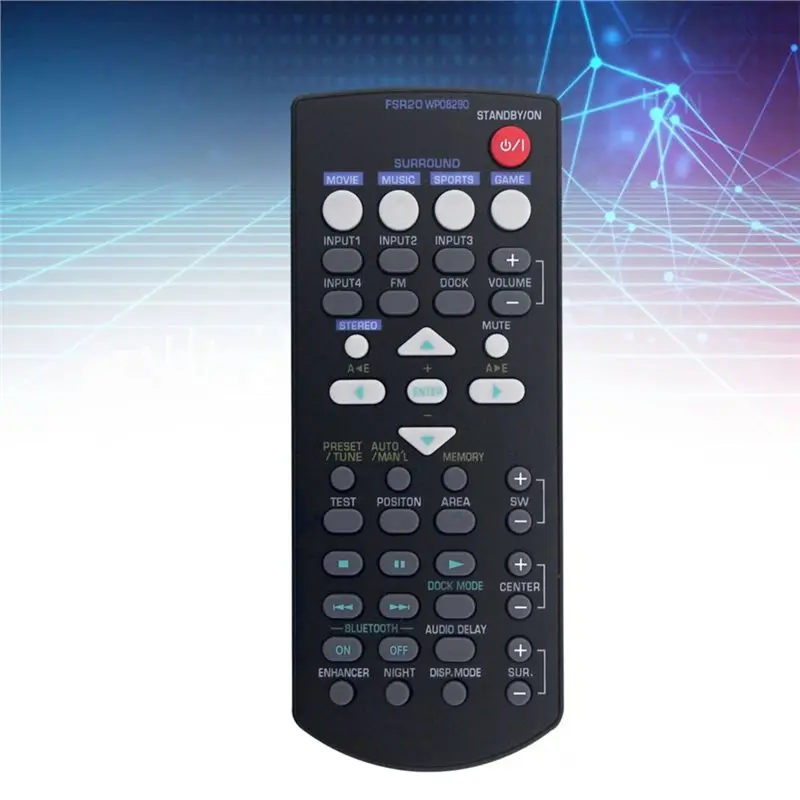For Yamaha Sound Bar Replacement Remote FSR20 WP08290 For Models YAS-71 YAS-71BL YAS-71CU YAS-71SPX YAS-81 YAS-81CU YAS-81SPX
