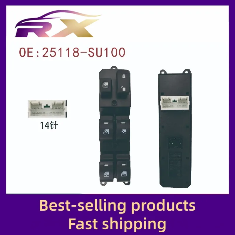 

25118-SU100 Adapted to Luxgen Large 7 Window Control Button Assembly Glass Lift Switch Button