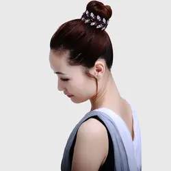 Hair Accessories Rhinestone Ponytails Hair Claw Women Leaves Hair Claw Bird Nest Twist Clip Bun Maker Headwear Floral