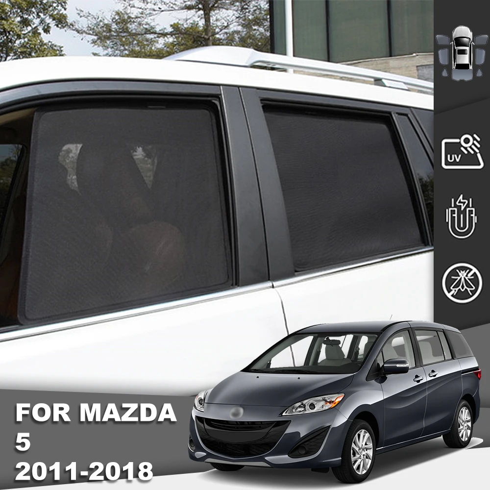 

For Mazda 5 2010-2019 CW Rear Side Window Sun Shade Visor Magnetic Car Sunshade Front Windshield Mesh Frame Curtain