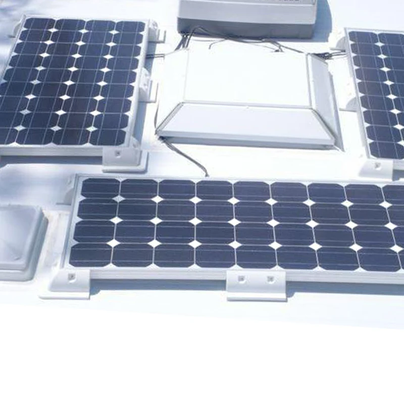 دعامة تثبيت مكونة من 6 قطع RV دعامة سقف مسطحة بحرية ABS للحماية من الأشعة فوق البنفسجية دعامة تثبيت الألواح الشمسية