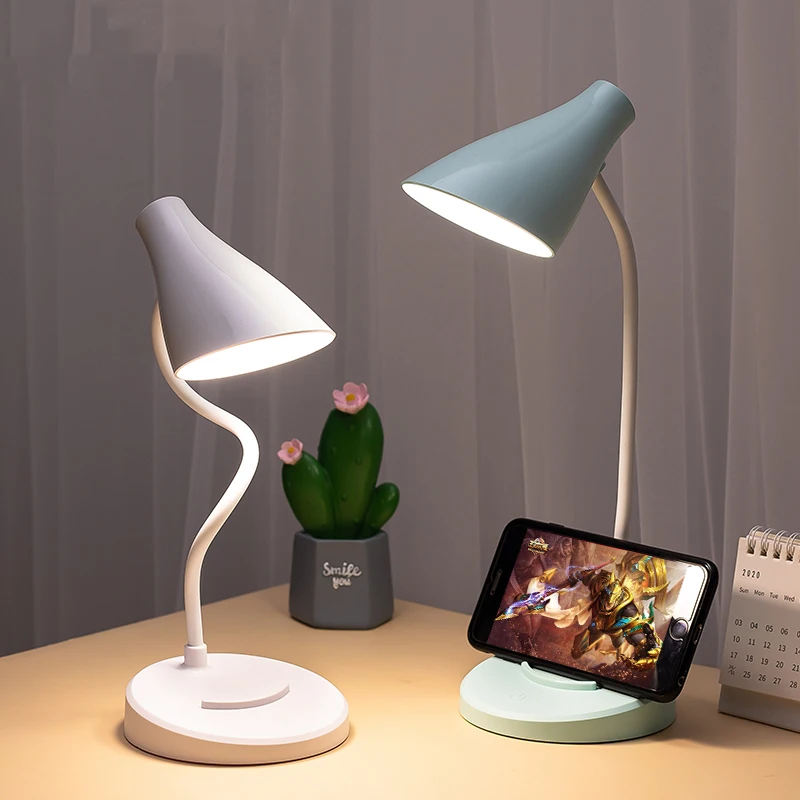 

Portable USB Rechargeable LED Folding Desk Lamp Eye Protection Touch Dimming Working Reading Table Lamp For Book Bed Office